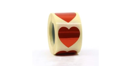 Стикеры "Сердечко" красное