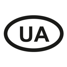 Стікер "Розпізнавальний автомобільний знак України"