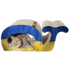 Дряпалка Риба кит синьо-жовтого забарвлення