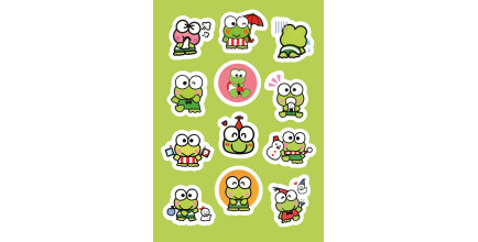 Стикерпак "Keroppi"
