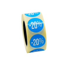Стікер “ЗНИЖКА – 20%”